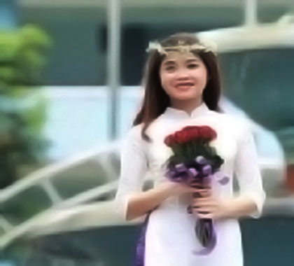 Bùi Thị Duyên lớp K1063A1, cô Lớp phó học tập xinh đẹp giỏi giang